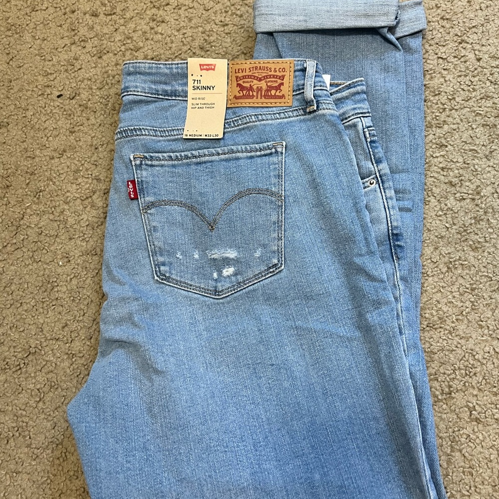Levi's Mid Rise Blue Denim Jeans
